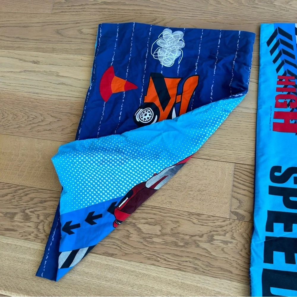 Set of 3 - Boys Marvel and Race Car Pillowcases